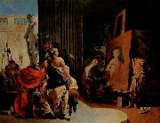 Giovanni Battista Tiepolo Alexander der Grobe und Campaspe im Atelier des Apelles France oil painting artist